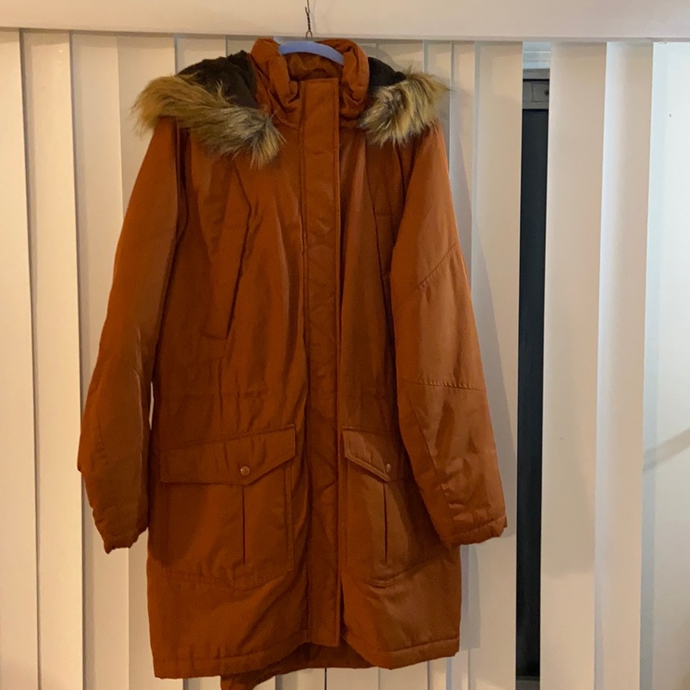 Fur Trimmed Winter Coat
